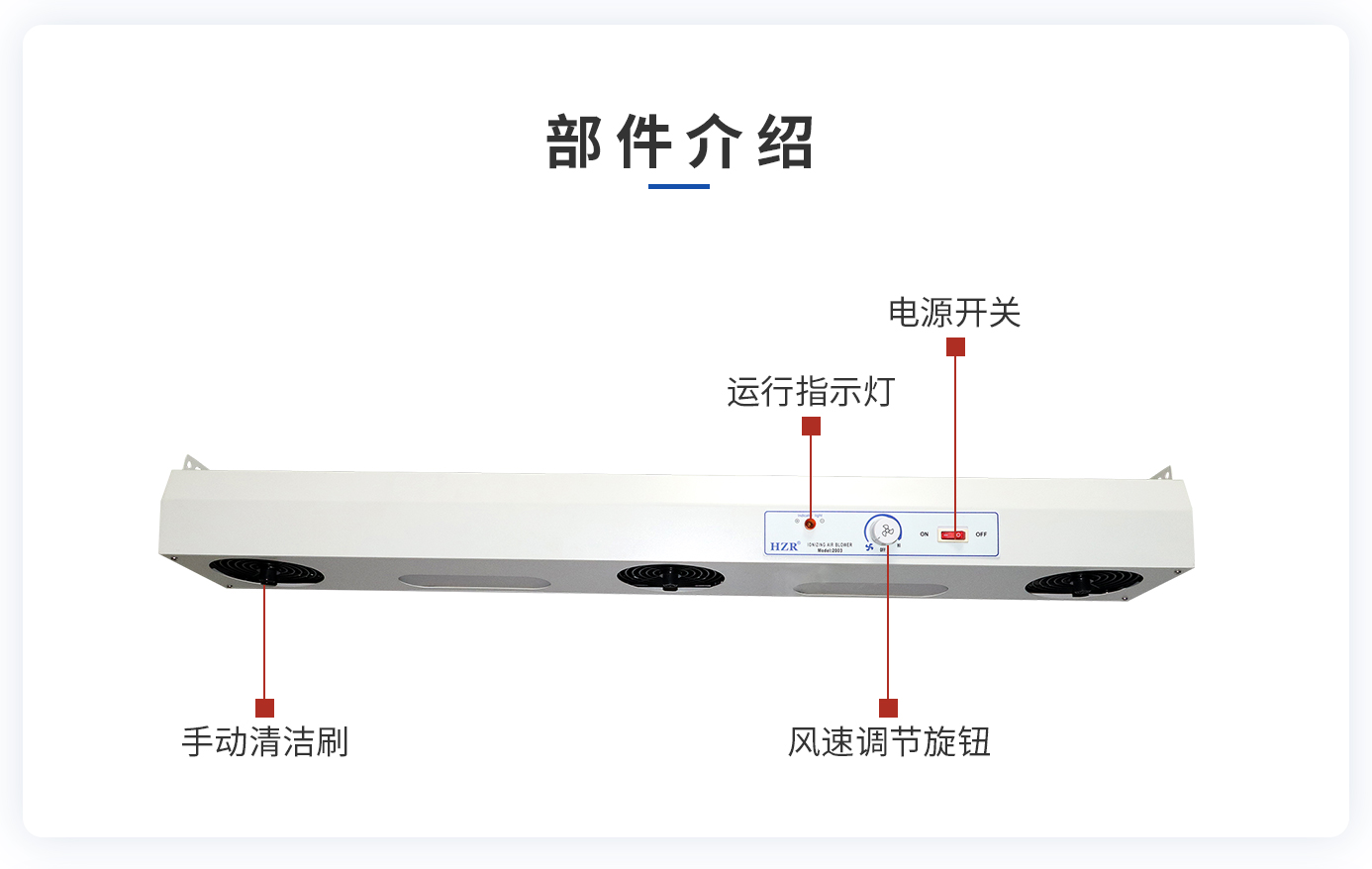 離子風(fēng)機(jī)|離子風(fēng)棒|靜電消除器|ESD門禁系統(tǒng)|HZR